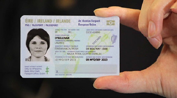 Card si pasaport pentru Irlanda